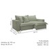 Sofá Cama 3 Lugares Arizona Retrátil Boucle Verde - Celflex