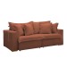 Sofá Cama 3 Lugares Arizona Retrátil Boucle Terracota  - Celflex