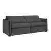 Sofá Cama 3 Lugares Aurora Retrátil Veludo Cinza - Celflex