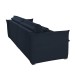 Sofá Cama 3 Lugares Aurora Retrátil Veludo Azul - Celflex