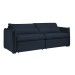 Sofá Cama 3 Lugares Aurora Retrátil Veludo Azul - Celflex