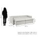 Sofá Cama 3 Lugares Aurora Retrátil Boucle Gelo - Celflex