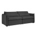 Sofá Cama 3 Lugares Aurora Retrátil Boucle Cinza - Celflex