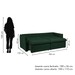 Sofá Cama 3 Lugares Aurora Retrátil Veludo Verde - Celflex