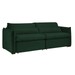 Sofá Cama 3 Lugares Aurora Retrátil Veludo Verde - Celflex