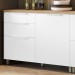 Balcão de Cozinha para Pia Marquesa 1 Porta 3 Gavetas 100% Mdf Branco/Nature - Nesher