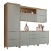 Cozinha Completa Marquesa 7 Portas 6 Gavetas 100% Mdf Verde/Nature - Nesher