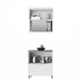 Armário de Cozinha Marquesa 2 Portas 1 Gaveta 100% Mdf Nature/Verde - Nesher