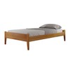 Cama Solteiro Turca 88cm em Madeira Maciça Amêndoa Mel - Josandro