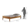 Cama Solteiro Turca 88cm em Madeira Maciça Amêndoa Mel - Josandro