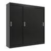 Guarda-Roupa Solteiro Lisboa 3 Portas 2 Gavetas Preto - Evidencia Móveis