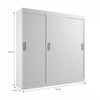 Guarda-Roupa Solteiro Lisboa 3 Portas 2 Gavetas Branco - Evidencia Móveis