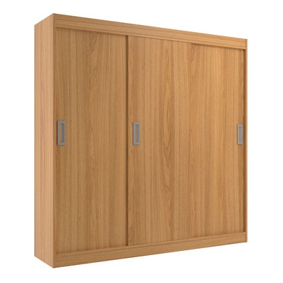 Guarda-Roupa Solteiro Lisboa 3 Portas 2 Gavetas Cinnamomo - Evidencia Móveis