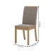 Cadeiras Kit 4 Cadeiras Isa Nature/Bege - Henn
