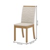 Cadeiras Kit 4 Cadeiras Isa Nature/Linho - Henn