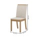 Cadeiras Kit 4 Cadeiras Isa Nature/Linho - Henn