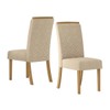 Cadeiras Kit 2 Cadeiras Malu Nature/Linho - Henn