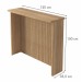 Bancada de Cozinha Ilha 120 Cm Ripado 100% Mdf Nature - Nesher