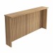 Bancada de Cozinha Ilha 200 Cm Ripado 100% Mdf Nature - Nesher
