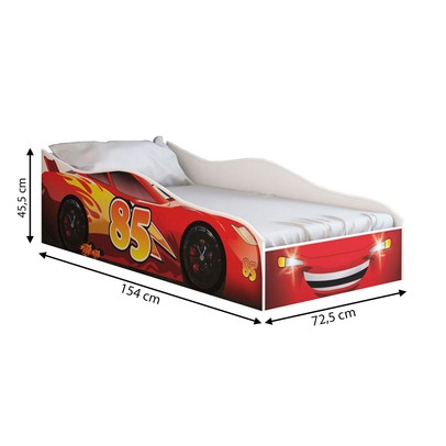 Cama Infantil Car Fantasy Vermelho - Panorama Móveis