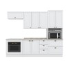 Cozinha Completa Americana 8 Portas 5 Gavetas Branco - Henn