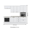 Cozinha Completa Americana 8 Portas 5 Gavetas Branco - Henn