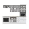 Cozinha Completa Americana 8 Portas 5 Gavetas Branco - Henn