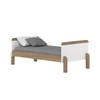 Berço Mini Cama 2 em 1 Ternura Branco/Jequitibá - Henn