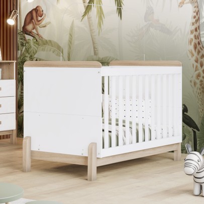Berço Mini Cama 2 em 1 Ternura Branco/Jequitibá - Henn