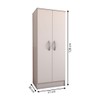 Armário Multiuso Siena 2 Portas Branco - Panorama Móveis