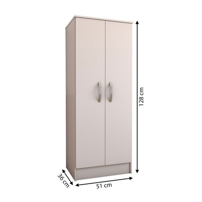 Armário Multiuso Siena 2 Portas Branco - Panorama Móveis