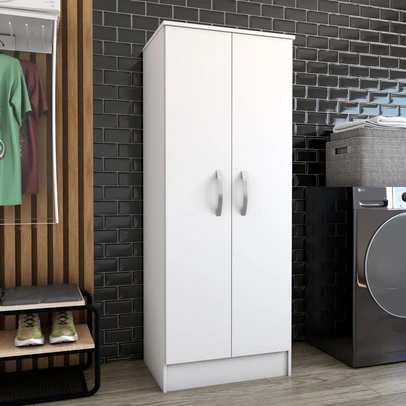 Armário Multiuso Siena 2 Portas Branco - Panorama Móveis