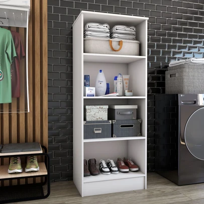 Armário Multiuso Siena 2 Portas Branco - Panorama Móveis