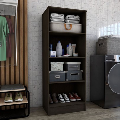 Armário Multiuso Siena 2 Portas Café Touch - Panorama Móveis