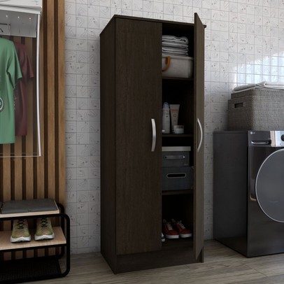 Armário Multiuso Siena 2 Portas Café Touch - Panorama Móveis