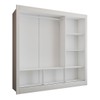 Guarda-Roupa Casal Flórida 3 Portas de Correr Branco Fosco - Panorama Móveis