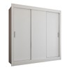 Guarda-Roupa Casal Flórida 3 Portas de Correr Branco Fosco - Panorama Móveis