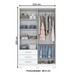 Guarda-Roupa Solteiro Caju 4 Portas 3 Gavetas Branco - Henn