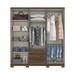 Guarda-Roupa Casal Caju 6 Portas 3 Gavetas Castanho Hp - Henn