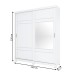 Guarda-Roupa Casal Verg 2 Portas 3 Gavetas Branco - Henn