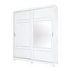 Guarda-Roupa Casal Verg 2 Portas 3 Gavetas Branco - Henn