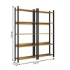 Estante para Livros Nobre 10 Prateleiras Estilo Industrial Freijó/Black - Panorama Móveis
