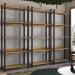 Estante para Livros Nobre 15 Prateleiras Estilo Industrial Freijó/Black - Panorama Móveis