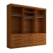 Guarda-Roupa Casal Fortaleza 3 Portas 9 Gavetas Cinamomo - Panorama Móveis