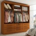 Guarda-Roupa Casal Fortaleza 3 Portas 9 Gavetas Cinamomo - Panorama Móveis