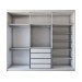 Guarda-Roupa Casal Versalhes 6 Portas 4 Gavetas Branco - Panorama Móveis