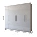 Guarda-Roupa Casal Versalhes 6 Portas 4 Gavetas Branco - Panorama Móveis