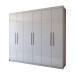 Guarda-Roupa Casal Versalhes 6 Portas 4 Gavetas Branco - Panorama Móveis