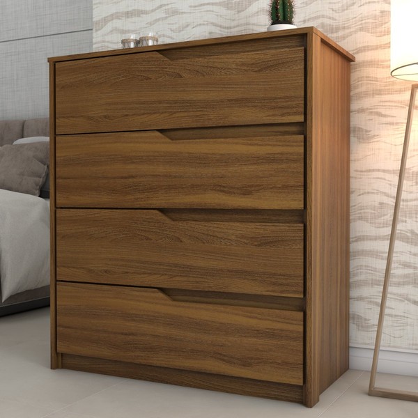 Cômoda Arabella 4 Gavetas Marrom - Panorama Móveis