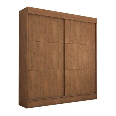 Guarda-Roupa Casal Portugal 2 Portas de Correr 3 Gavetas 100% Mdf Cinamomo - Panorama Móveis